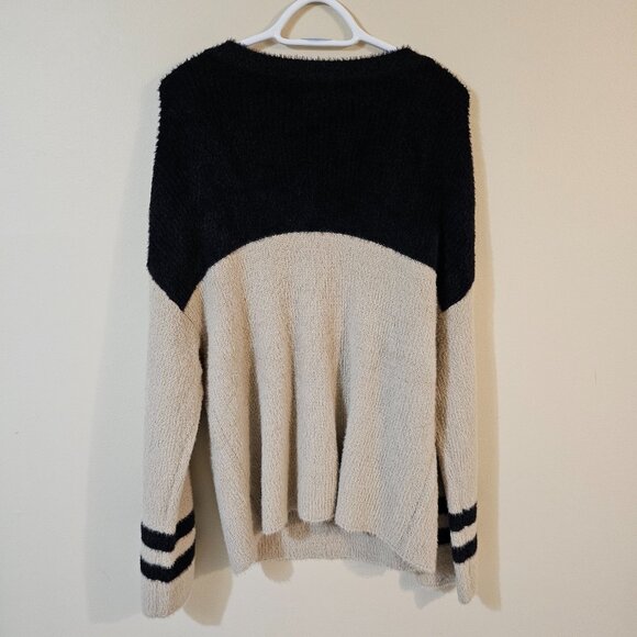 Knox Rose Women's Crewneck Feathered Pullover Sweater - Size XL - Picture 2 of 7